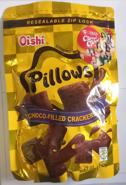 PILLOWS  CHOCO FILLED CRACKERS 150g