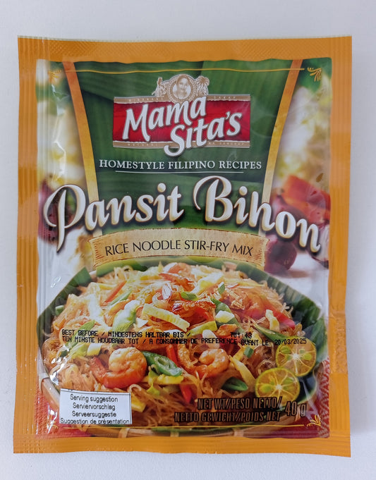 MAMA SITA'S  PANSIT BIHON RICE NOODLES STIR FRY MIX 40g