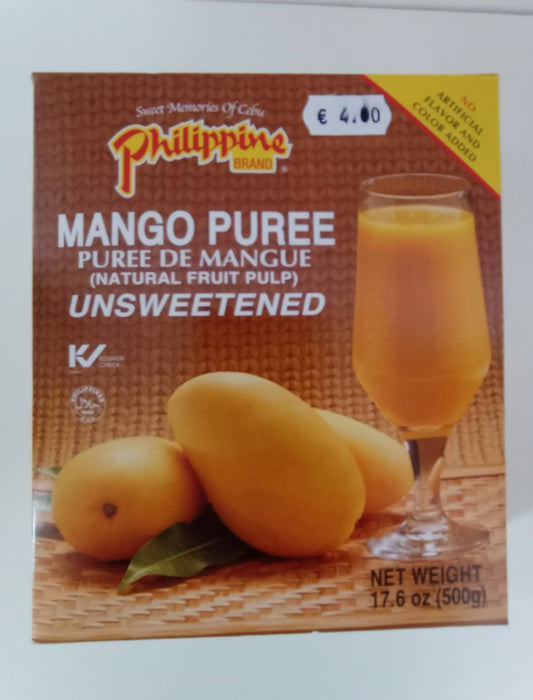 MANGO PUREE UNSWEETENED(NATURAL FRUIT PULP 500g