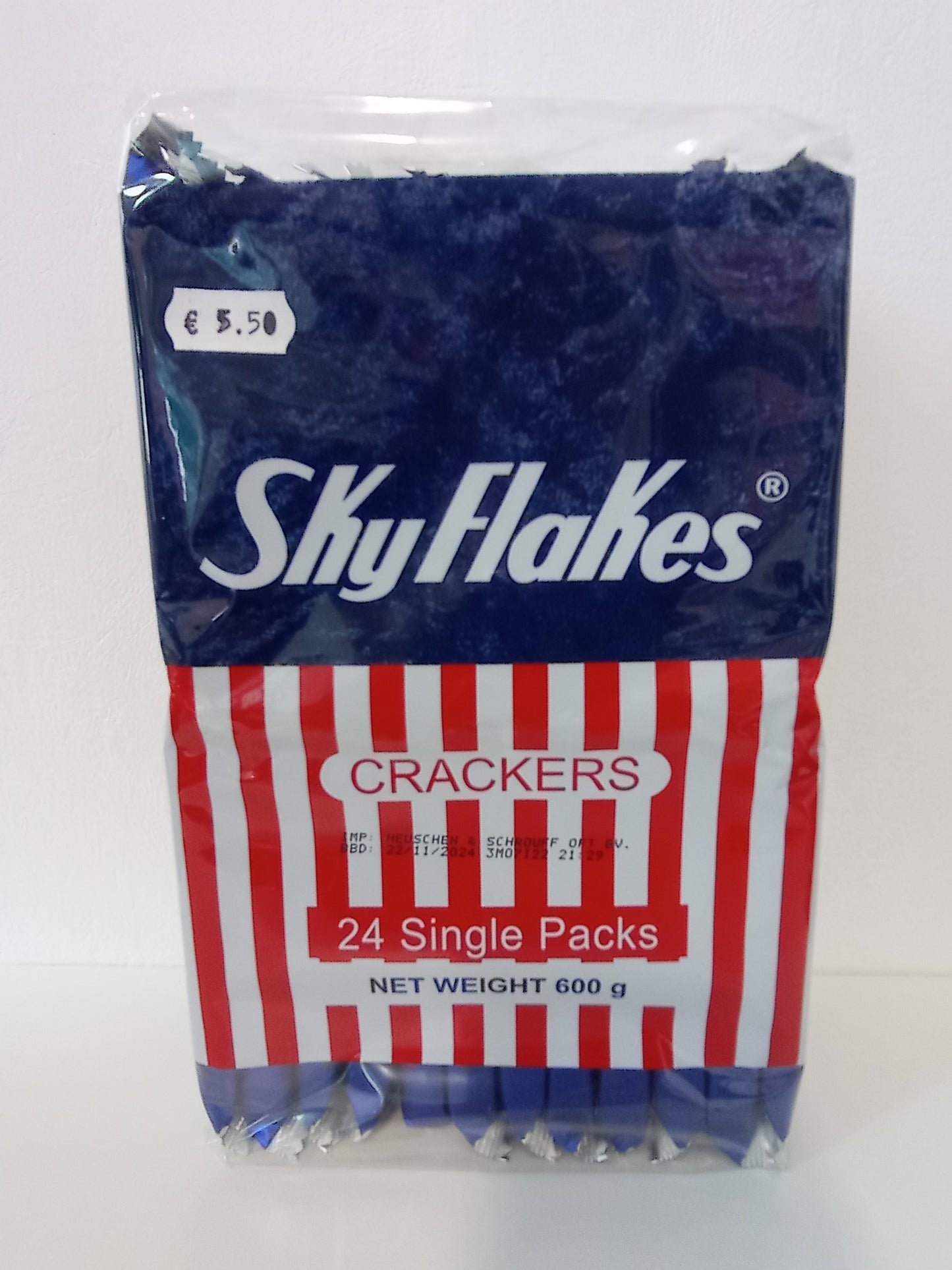 SKY FLAKES CRACKERS 24 SINGLE PACKS600g(24X25g)