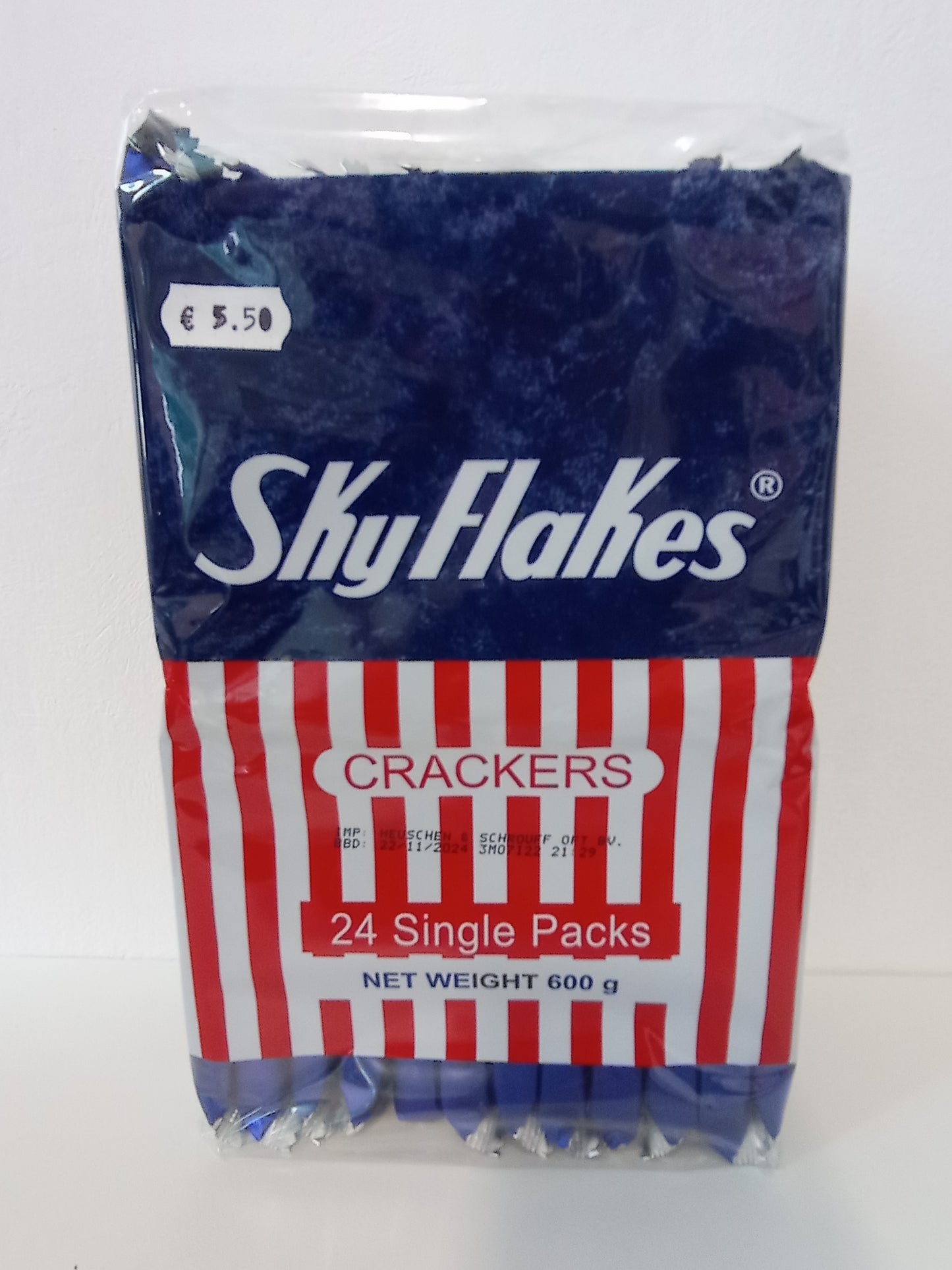 SKY FLAKES CRACKERS 24 SINGLE PACKS600g(24X25g)